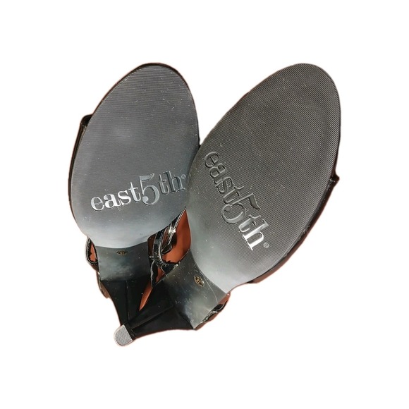 East 5th Womens Slingback Sandals  Low Heel Black Silver Size 8.5 M MSRP$45#1172 - Picture 10 of 12